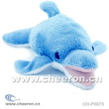 Blue Plush Dolphin Toy, Plush Sea Animal