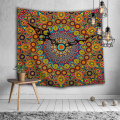 Böhmische Tapisserie Mandala Wandbehang indische Boho Pointer Hippie gelb Wandteppich für Wohnzimmer Schlafzimmer Home Wohnheim Dekor