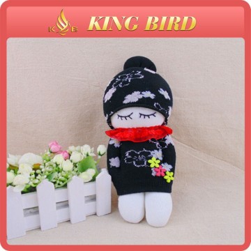 Black hand knitted socks wholesale