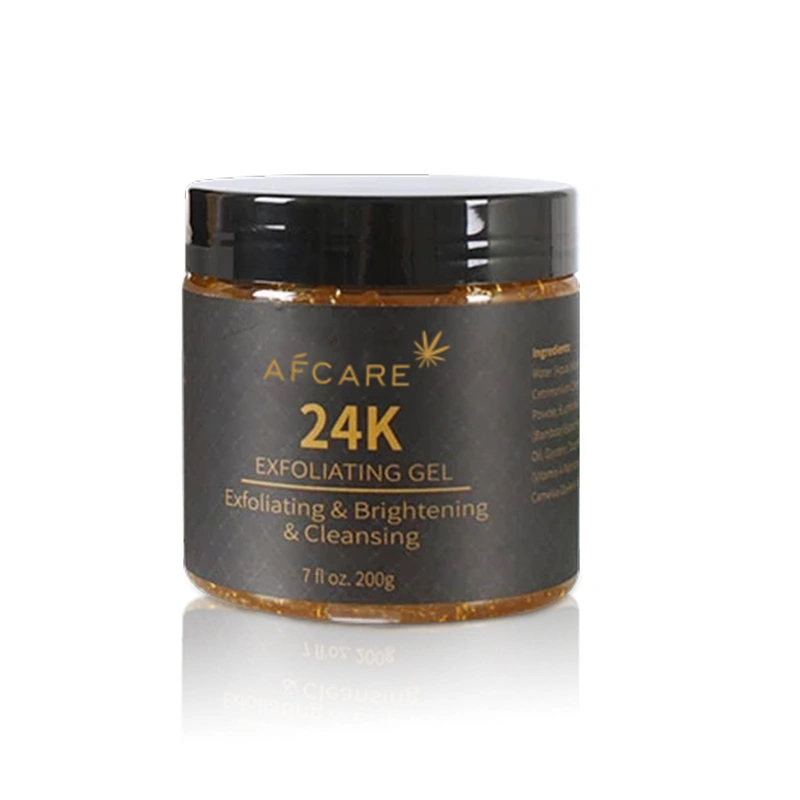 OEM Face Gel Exfoliating Gel Anti Aging 24K Gold Brightening Exfoliator Facial Peeling Gel