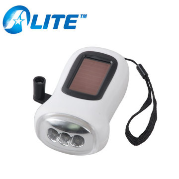 Emergency Lighting Super-bright Solar Hand Crank Flashlight