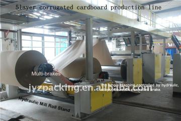 Corrugated cardboard michinery mill roll stand