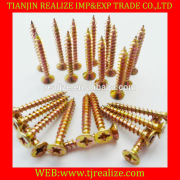 Tianjin Gold Factory ! C1022 Pozi Head Nickel Plated Chipboard Screws