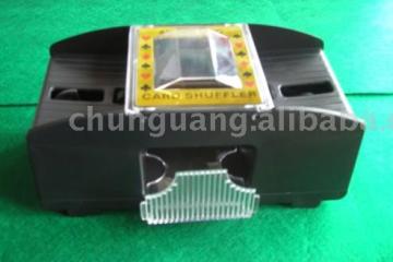 automatic two cards shuffler plastic shuffler