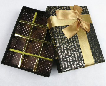 Customized elegant wedding chocolate box,chocolate gift box wholesale,chocolate packaging box