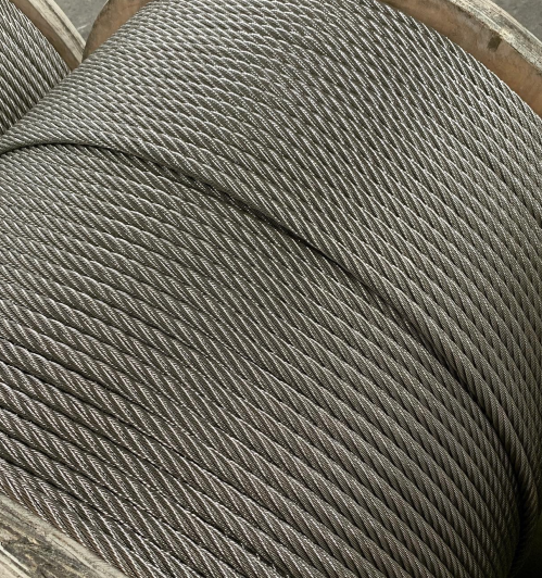 ROPE DE TIRE D&#39;ACIER 7X7 1 / 8IN 304