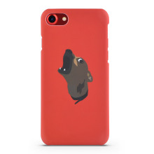 Creative Red Phone Case For iPhone8 cover case With Cute Dogs