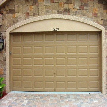 Modern Residential Garage Door With Shaft