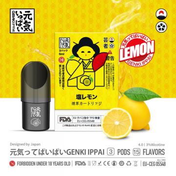 cartuccia a vaporizzatore di riempitivo per il limone gusta genki ippai pod