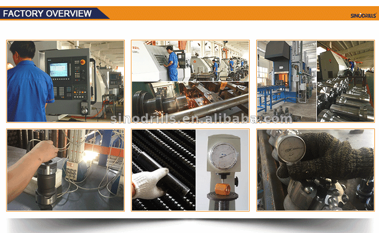 Sinodrills API Thread Connector Solid Bar Female Male Pipe Adapter for Mining Alloy Steel Carbide PDC Cutter