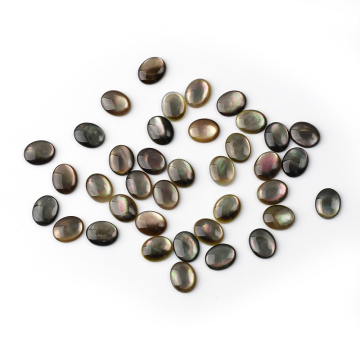 Black Mother Of Pearl Oval Shaped For Jewelry