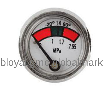 23mm bourdon gauge digunakan dalam 4KG pemadam kebakaran dengan kualitas tinggi