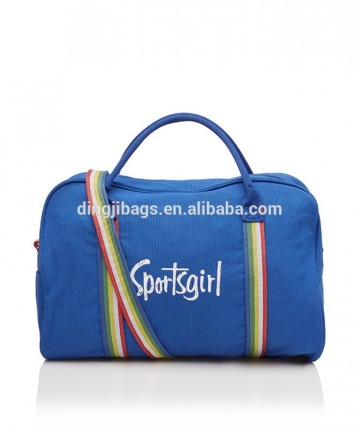 Durable canvas trendy teens duffle bag for gym