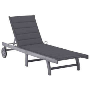 Outdoor Cushioned Rattan Chaise Lounge Chairs