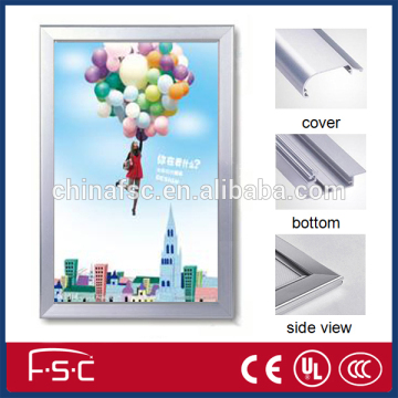 Ultra-thin aluminum frofile for acrylic panel led light box