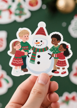 Christmas gift tag stickers