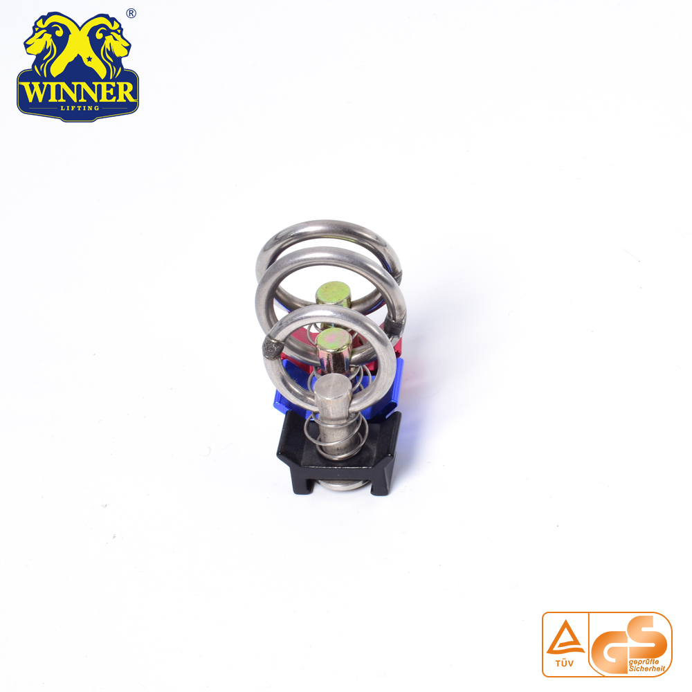 Aluminum Base Single Stud Fitting With SS O Ring For Cargo Control