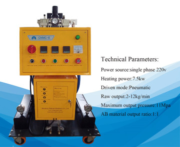 Coating function polyurethane insulation foam spray machine