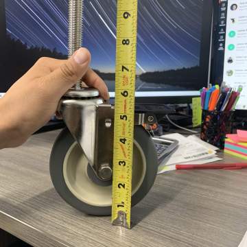 5 inch TRP material hand trolley caster wheels