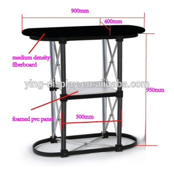 Rental aluminum folding portable table