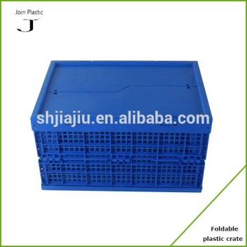 Foldable plastic fruit storage box