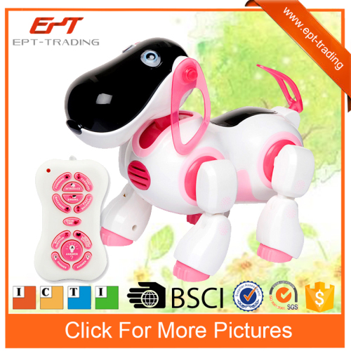 Smart electric rc robot dog with music&light