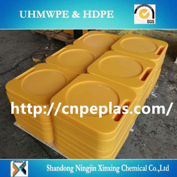 UHMWPE outrigger jack pads for heavy crane / Construction - Outrigger and Positioning Pads/ Construction equipment