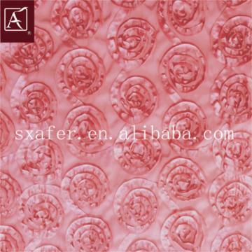 Satin Flower Embroidery Fabric
