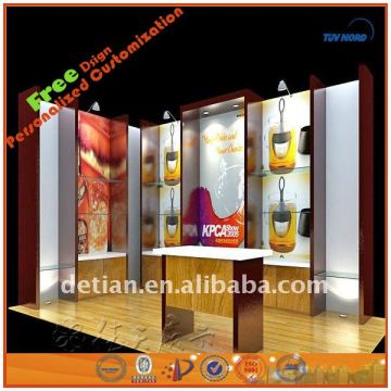 cosmetics display stands with booth dividers for exhibition booth art