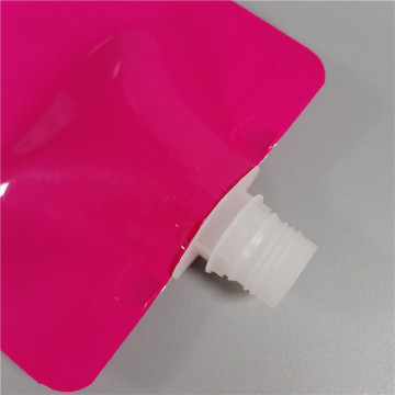 Plastic Stand up Pouch Bag with suction nozzle