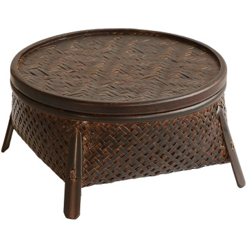 Bamboo Tea Utensil Organizer Basket