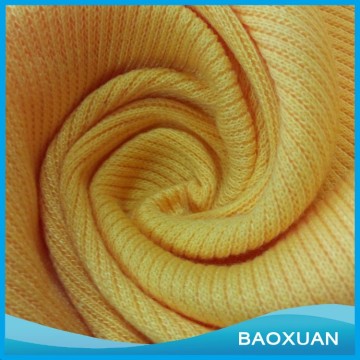 100%Polyester 32S rib knit fabric for polo shirts