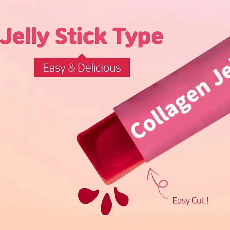 OEM/ODM Natural Vegan Cheery Flavor Anti-Aging Skin Whitening Pomegranate Collagen Jelly