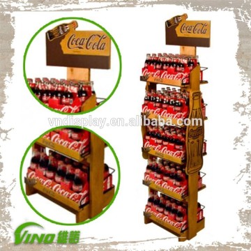 promotion wooden shelves display stands wood wine bottle shelf