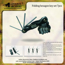 linkboy LBC037A Wholesale high strength tool,Folding hexagon key set 7pcs