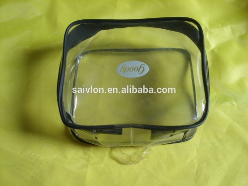 Reusable clear PVC zipper bag