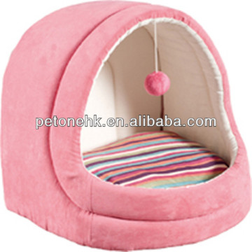 cozy pink princess pet bed