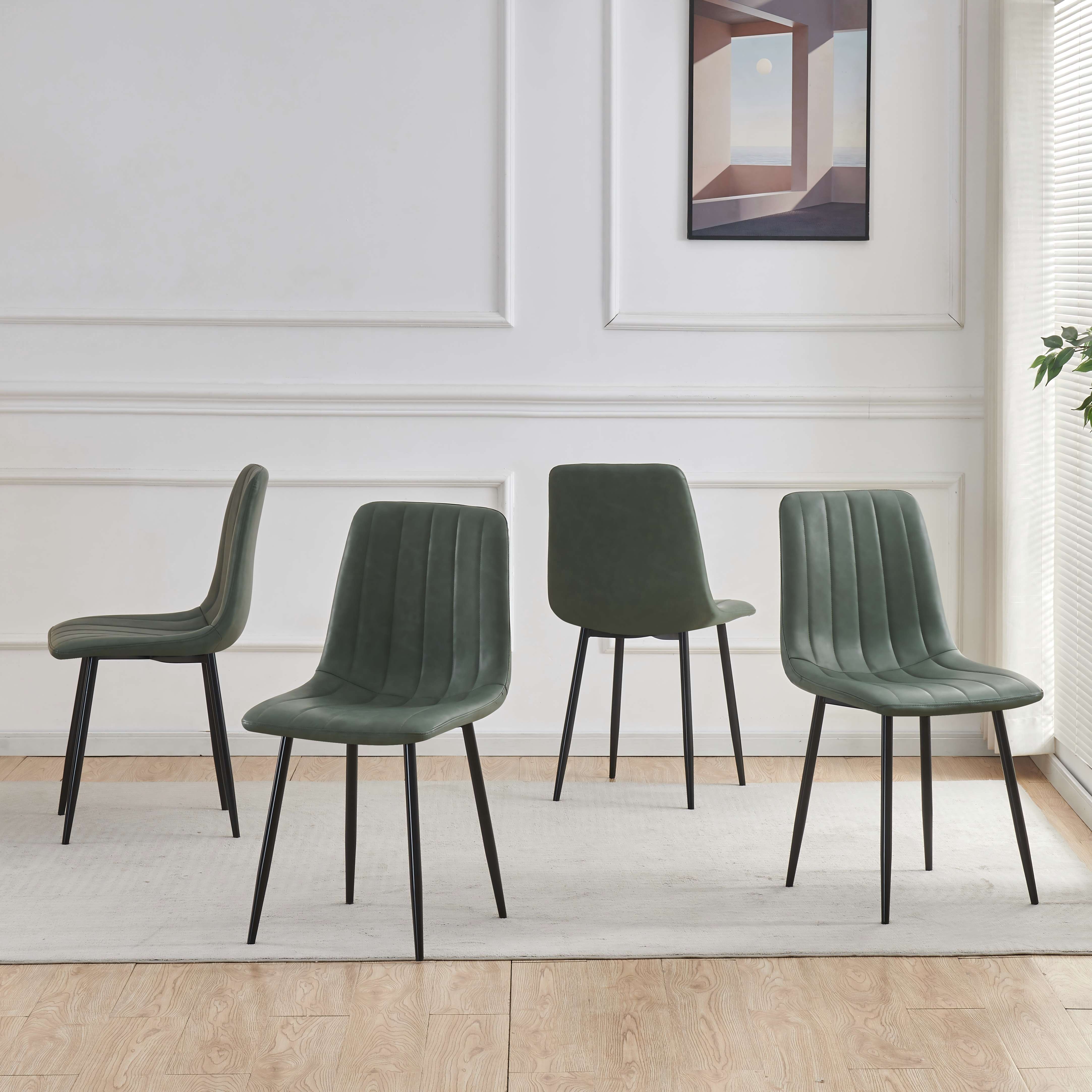 Cadeira de jantar em PU BR-24A146 BR-24A14 PU dining chair6