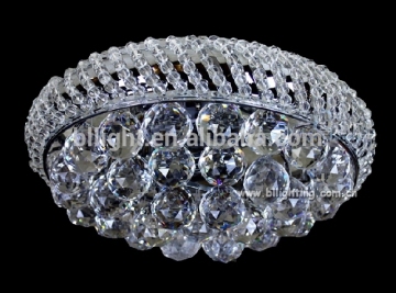 Indian crystal ceiling mounted led light fixtures