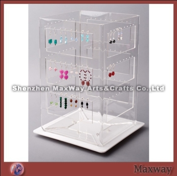 Square Clear Acrylc/Lucite Jewelry/Earring Holder/Display Stand