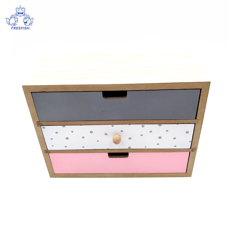  Wooden Jewelry Organizer Storage Box 