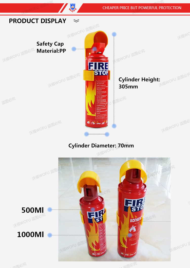 1L Foam Small car fire extinguisher