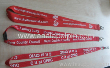 Red Lanyards Polyester Ribbed Lanyards?