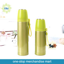 Green Thermos Bottle Portable