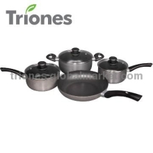 7Pcs Hard Anodized Cookware Set
