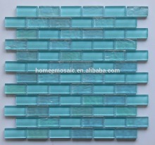 iridescent crystal glass mosaic tile
