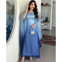 Islamic Muslim Summer Gradient Ombre Kaftan for Women