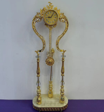 Golden Luxury Vintage Grandfather Clock