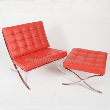 Barcelona chair leather designer furniture replica