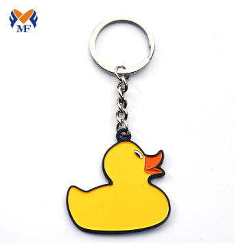 Gift metal name tag duck keychain words